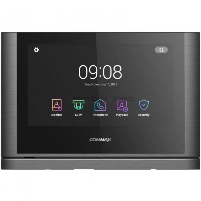 Абонентский монитор COMMAX CDV-704MF/XL Dark Silver Black Smog CDV-704MF TEMHOE CEPEBPO Black Smog/XL
