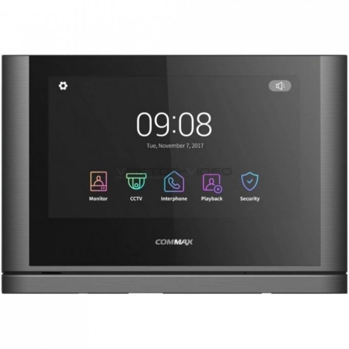 Монитор домофона COMMAX CDV-704MF (темное серебро Black Smog) CDV-704MF TEMHOE CEPEBPO Black Smog Монитор домофона COMMAX CDV-704MF (темное серебро Black Smog) CDV-704MF TEMHOE CEPEBPO Black Smog